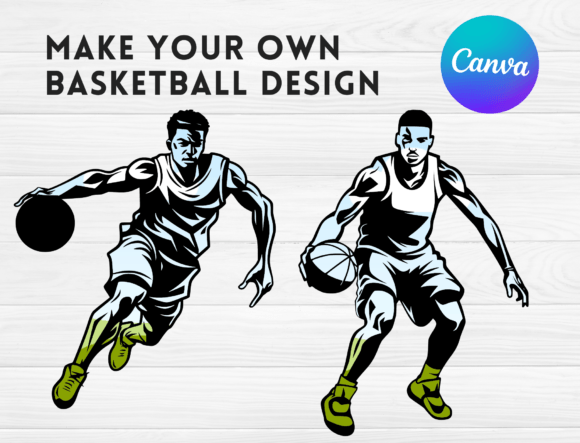 Download Basketball Canva Frame Template Bundle - Basketball canva Collection