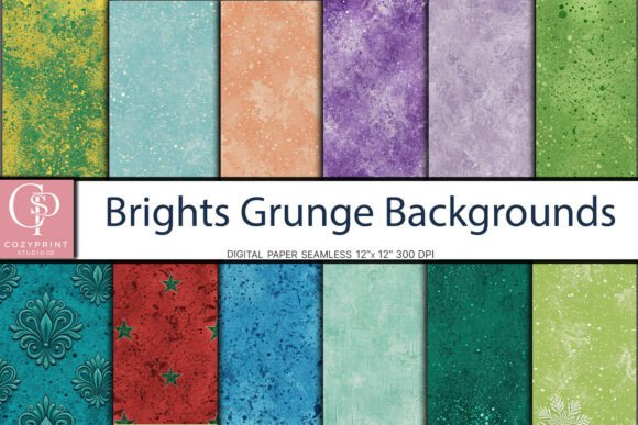Download Brights Grunge Digital Paper Background - Premium Resources