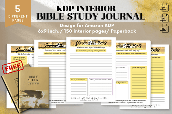 Download Bible Study Journal/Faith Based/Gold - Bible study journal Collection