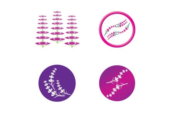 Download Fresh Lavender Flower Logo Vector - Premium Bundle