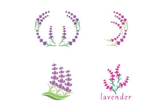 Download Fresh Lavender Flower Logo Vector - Premium Bundle