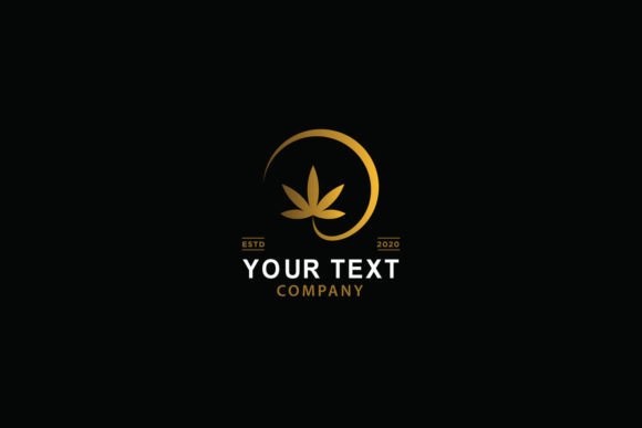 Download Marijuana Leaf Logo Design Gold - Premium Resources