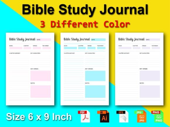Download Bible Study Journal - Bible Planner - Bible study journal Collection