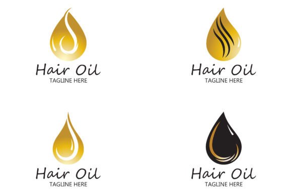 Download Hair Oil Essential Logo with Drop Oil - Premium Resources